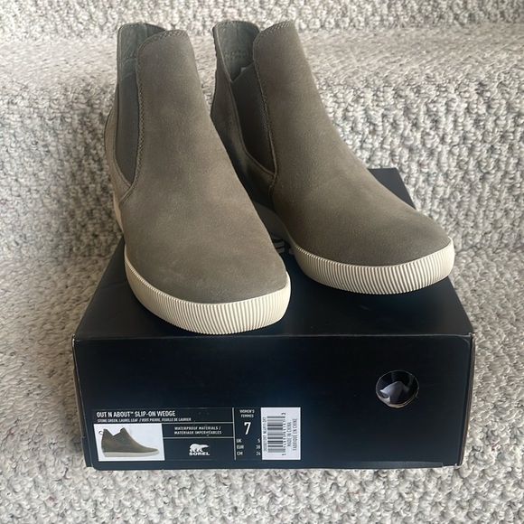 Women’s Sorel Out N’ About Slip on Wedge Bootie, New Size 7 - Picture 6 of 9